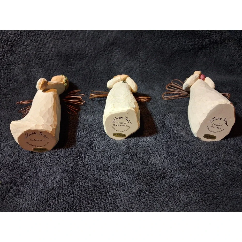 Willow Tree Angel Figurine Set of 3 Heart Remembrance Celebrate Susan Lordi
